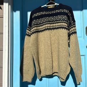 Eddie Bauer Wool Sweater Crewneck Navy size XL